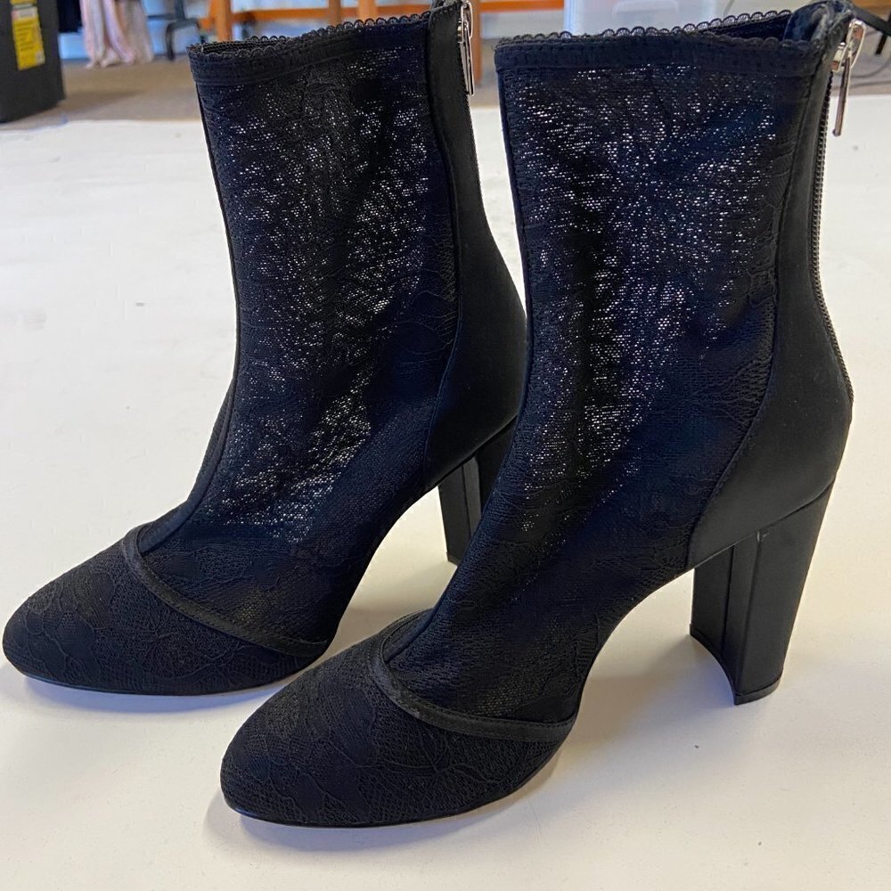 Jewel by Badgley Mischka Lace Boots - Picture 4 of 6